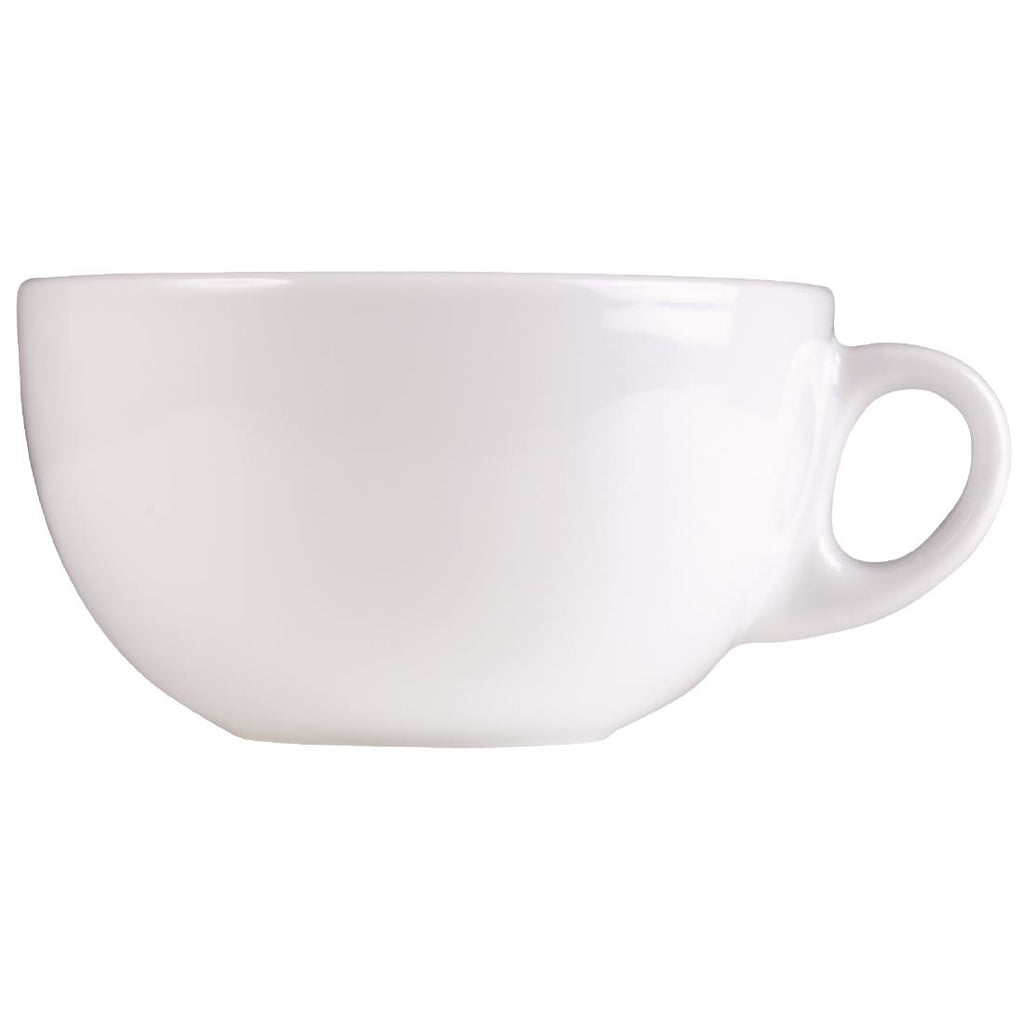 Churchill Art de Cuisine Menu Porcelain Cappuccino Cups 341ml (Pack of 6) - DL397 Cups and Mugs Churchill
