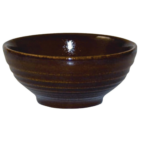 Churchill Bit on the Side Brown Ripple Snack Bowls 102mm (Pack of 12) - DL409 Bowls Churchill