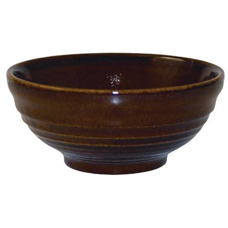 Churchill Bit on the Side Brown Ripple Snack Bowls 120mm (Pack of 12) - DL410 Bowls Churchill