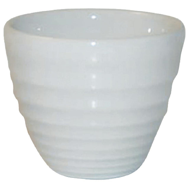 Churchill Bit on the Side White Ripple Dip Pots 57ml (Pack of 12) - DL414 Churchill Super Vitrified Churchill   