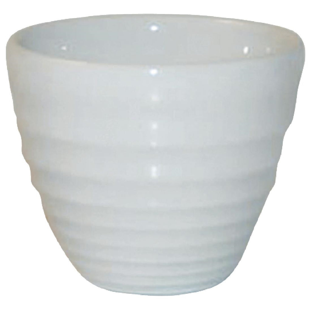 Churchill Bit on the Side White Ripple Dip Pots 114ml (Pack of 12) - DL417 Churchill Super Vitrified Churchill   