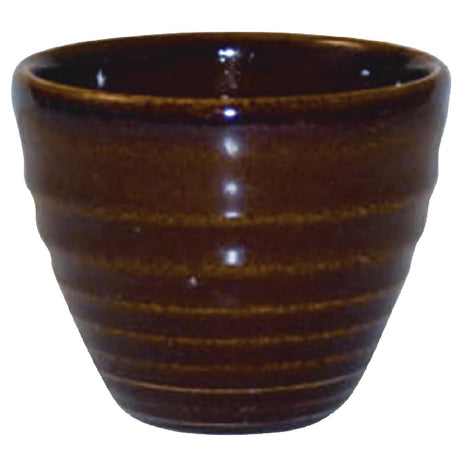 Churchill Bit on the Side Brown Ripple Dip Pots 114ml (Pack of 12) - DL419 Churchill Super Vitrified Churchill   