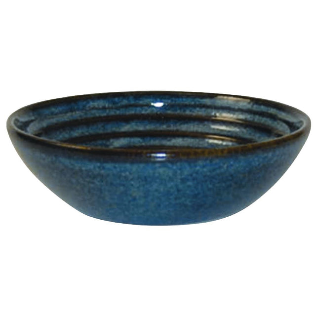 Churchill Bit on the Side Blue Ripple Dip Dishes 113mm (Pack of 12) - DL421 Churchill Super Vitrified Churchill   