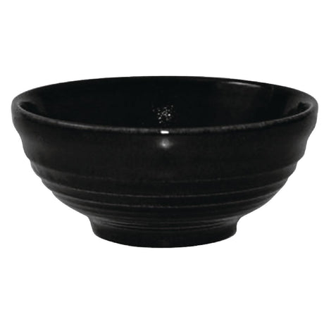 Churchill Bit on the Side Black Ripple Snack Bowls 120mm (Pack of 12) - DL426 Bowls Churchill