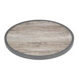 Bolero Fibre Glass Round Table Top Wood Effect 580mm - DL486 Wood Effect Table Tops Bolero   