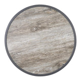 Bolero Fibre Glass Round Table Top Wood Effect 580mm - DL486 Wood Effect Table Tops Bolero   