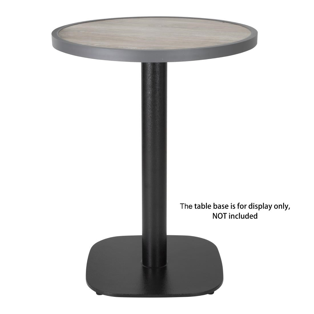 Bolero Fibre Glass Round Table Top Wood Effect 580mm - DL486 Wood Effect Table Tops Bolero   