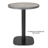 Bolero Fibre Glass Round Table Top Wood Effect 580mm - DL486 Wood Effect Table Tops Bolero   