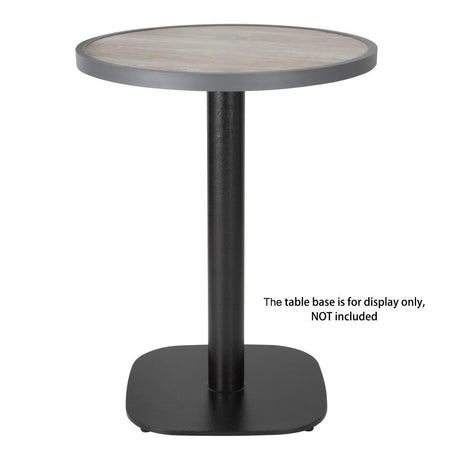 Bolero Fibre Glass Round Table Top Wood Effect 580mm - DL486 Wood Effect Table Tops Bolero   