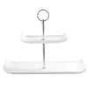 Churchill 2 Tier Rectangular Plate Tower 300mm (Pack of 2) - DL496  Churchill   