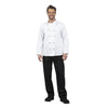 Whites Chicago Unisex Chefs Jacket Long Sleeve XS - DL710-XS Whites Chef Jackets and Tunics Whites Chefs Clothing   
