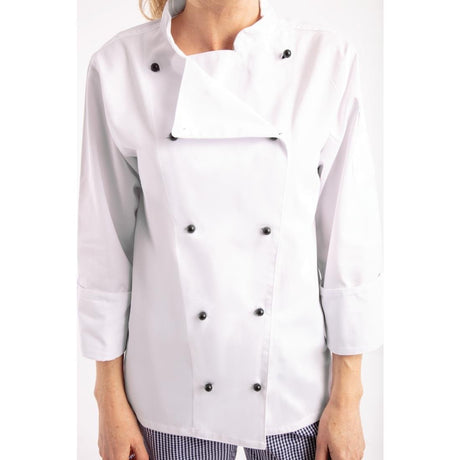 Whites Chicago Unisex Chefs Jacket Long Sleeve XS - DL710-XS Whites Chef Jackets and Tunics Whites Chefs Clothing   