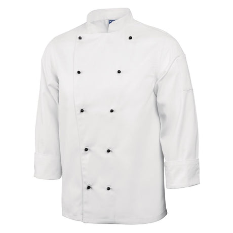 Whites Chicago Unisex Chefs Jacket Long Sleeve L - DL710-L Whites Chef Jackets and Tunics Whites Chefs Clothing   