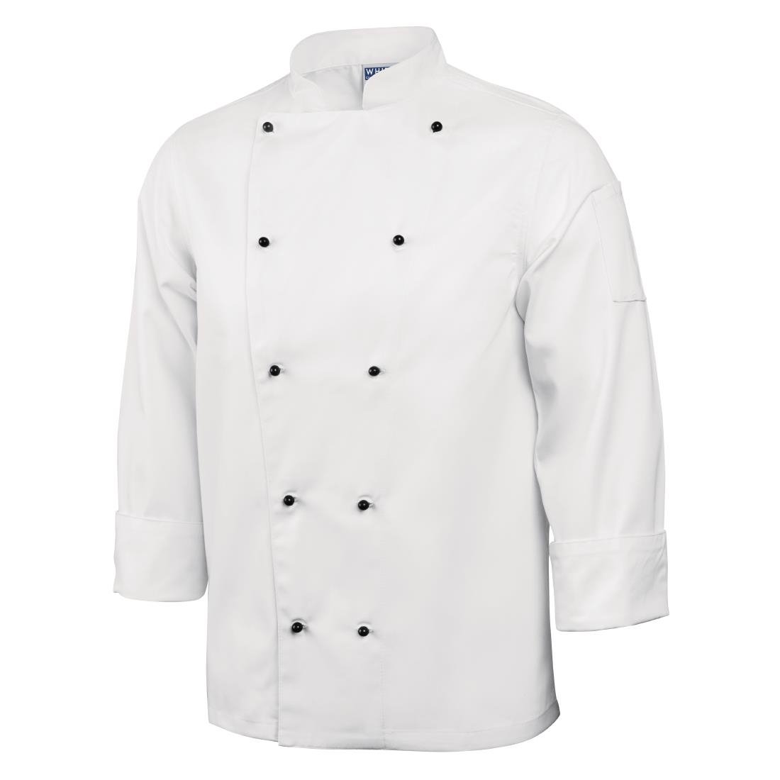 Whites Chicago Unisex Chefs Jacket Long Sleeve XS - DL710-XS Whites Chef Jackets and Tunics Whites Chefs Clothing   