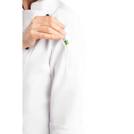 Whites Chicago Unisex Chefs Jacket Long Sleeve XS - DL710-XS Whites Chef Jackets and Tunics Whites Chefs Clothing   