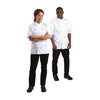Whites Chicago Unisex Chefs Jacket Short Sleeve White 2XL - DL711-XXL Whites Chef Jackets and Tunics Whites Chefs Clothing   