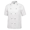 Whites Chicago Unisex Chefs Jacket Short Sleeve White M - DL711-M Whites Chef Jackets and Tunics Whites Chefs Clothing   