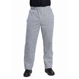Whites Unisex Vegas Chefs Trousers Black and White Check L - DL712-L Whites Chef Trousers Whites Chefs Clothing   