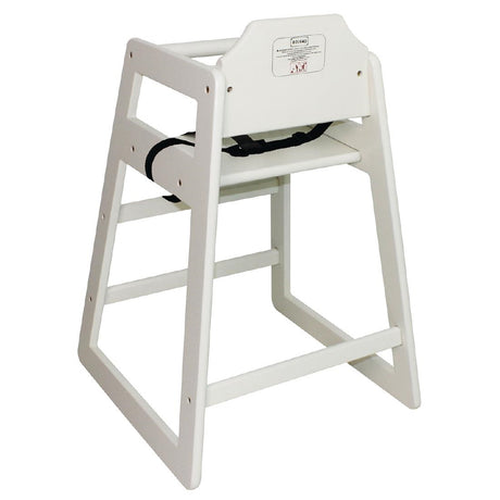 Bolero Wooden High Chair Antique White Finish - DL833  Bolero   