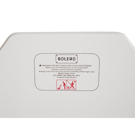 Bolero Wooden High Chair Antique White Finish - DL833  Bolero   