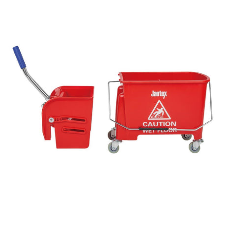 Jantex Kentucky Red Mop Bucket and Wringer 20Ltr - DL912  Jantex   