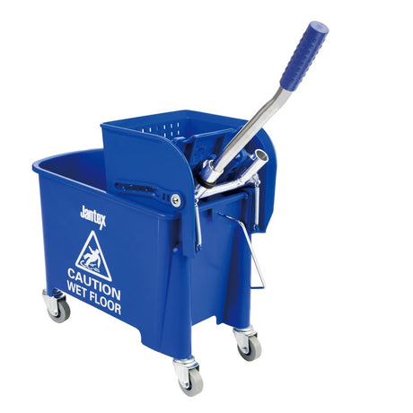 Jantex Kentucky Mop Bucket and Wringer 20Ltr Blue - DL913  Jantex   