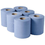 Jantex Centrefeed Blue Rolls 2-Ply 120m (Pack of 6) - DL921  Jantex   
