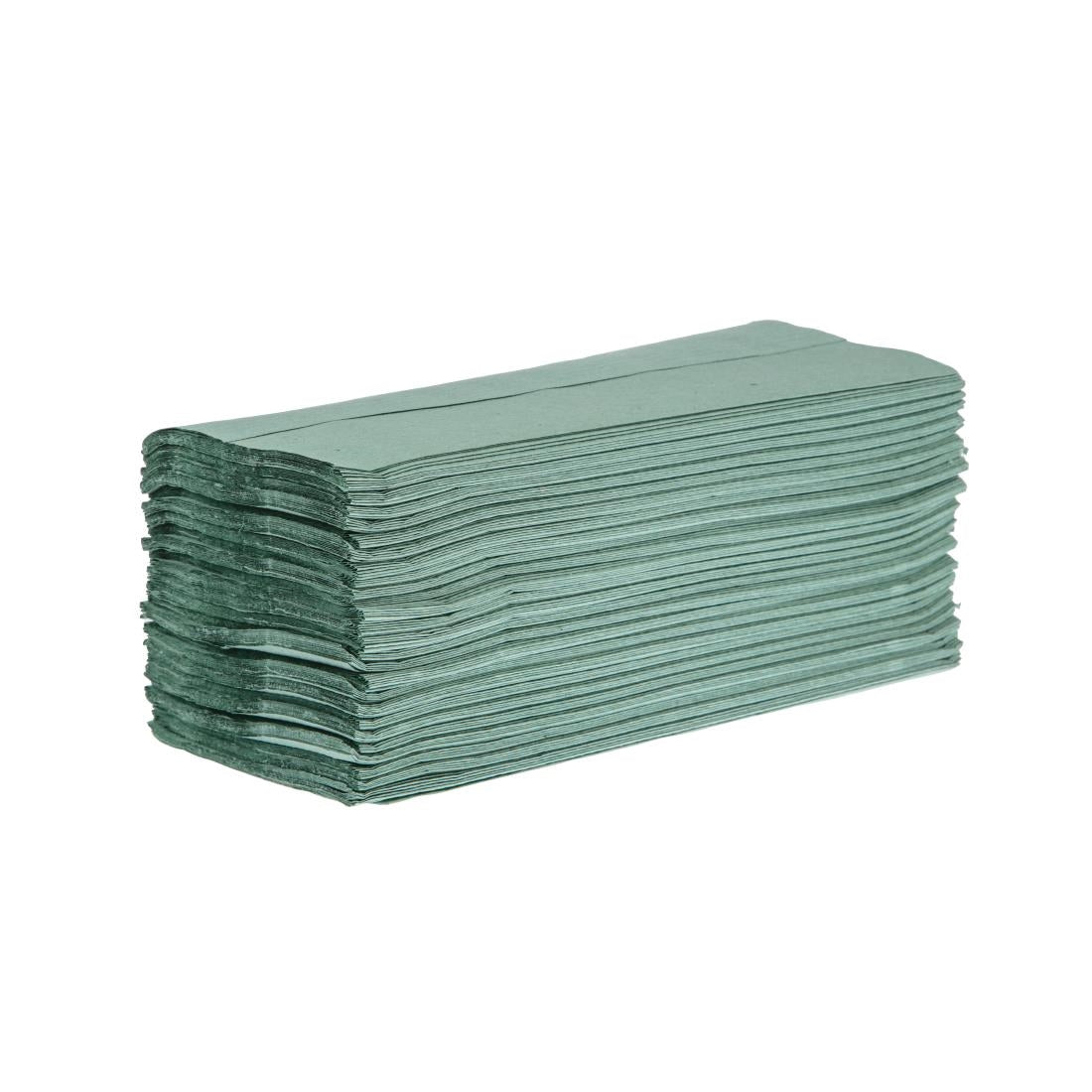Jantex Z Fold Paper Hand Towels Green 1-Ply 3000 Sheets - DL923  Jantex   