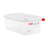 Araven Polypropylene 1/4 Gastronorm Food Containers 2.8Ltr (Pack of 4) - DL981  Araven   