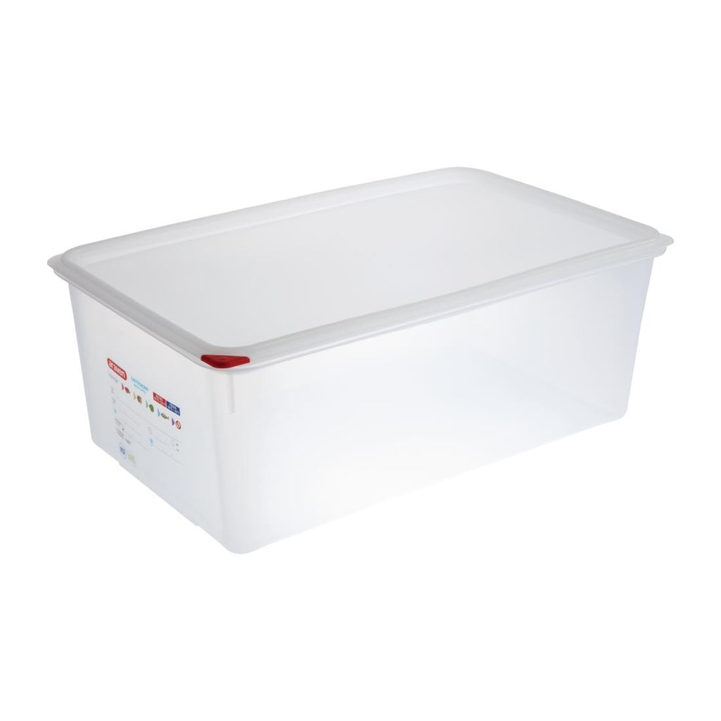 Araven Polypropylene 1/1 Gastronorm Food Storage Box 28Ltr (Pack of 4) - DL984  Araven   