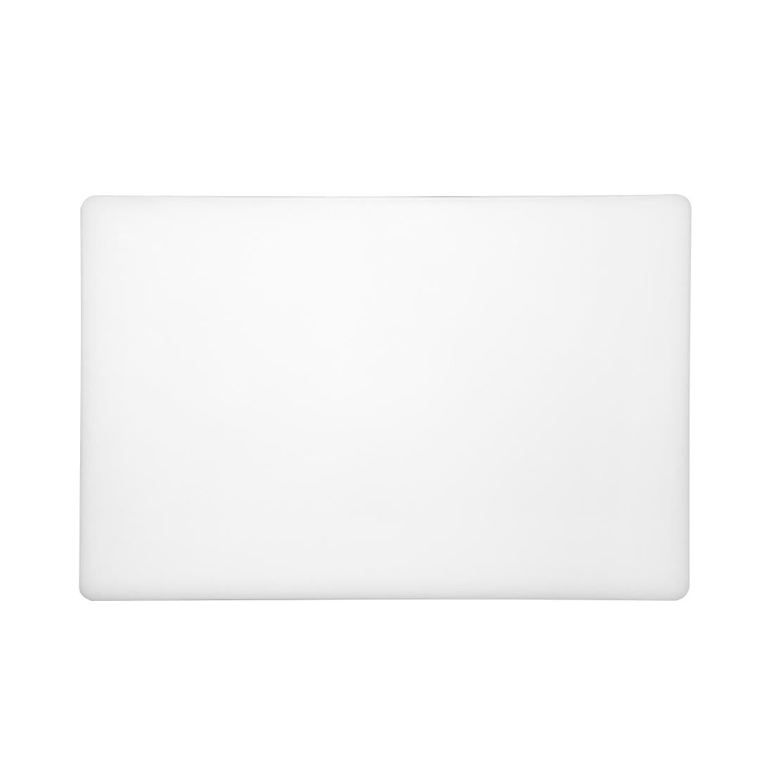 Hygiplas Thick Low Density White Chopping Board 450x300x20mm - DM001  Hygiplas   