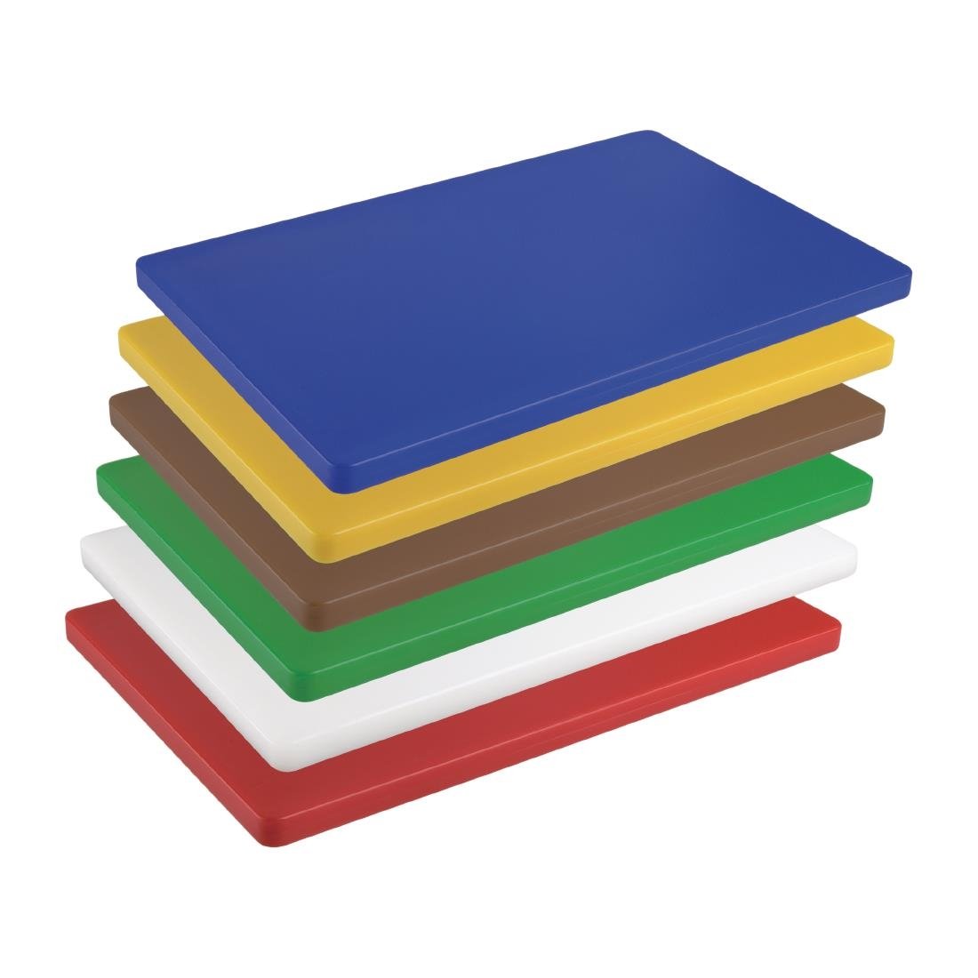Hygiplas Thick Low Density Brown Chopping Board 450x300x20mm - DM003  Hygiplas   