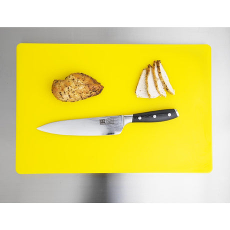Hygiplas Thick Low Density Yellow Chopping Board 450x300x20mm - DM002  Hygiplas   