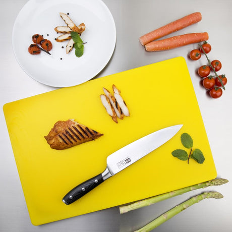 Hygiplas Thick Low Density Yellow Chopping Board 450x300x20mm - DM002  Hygiplas   