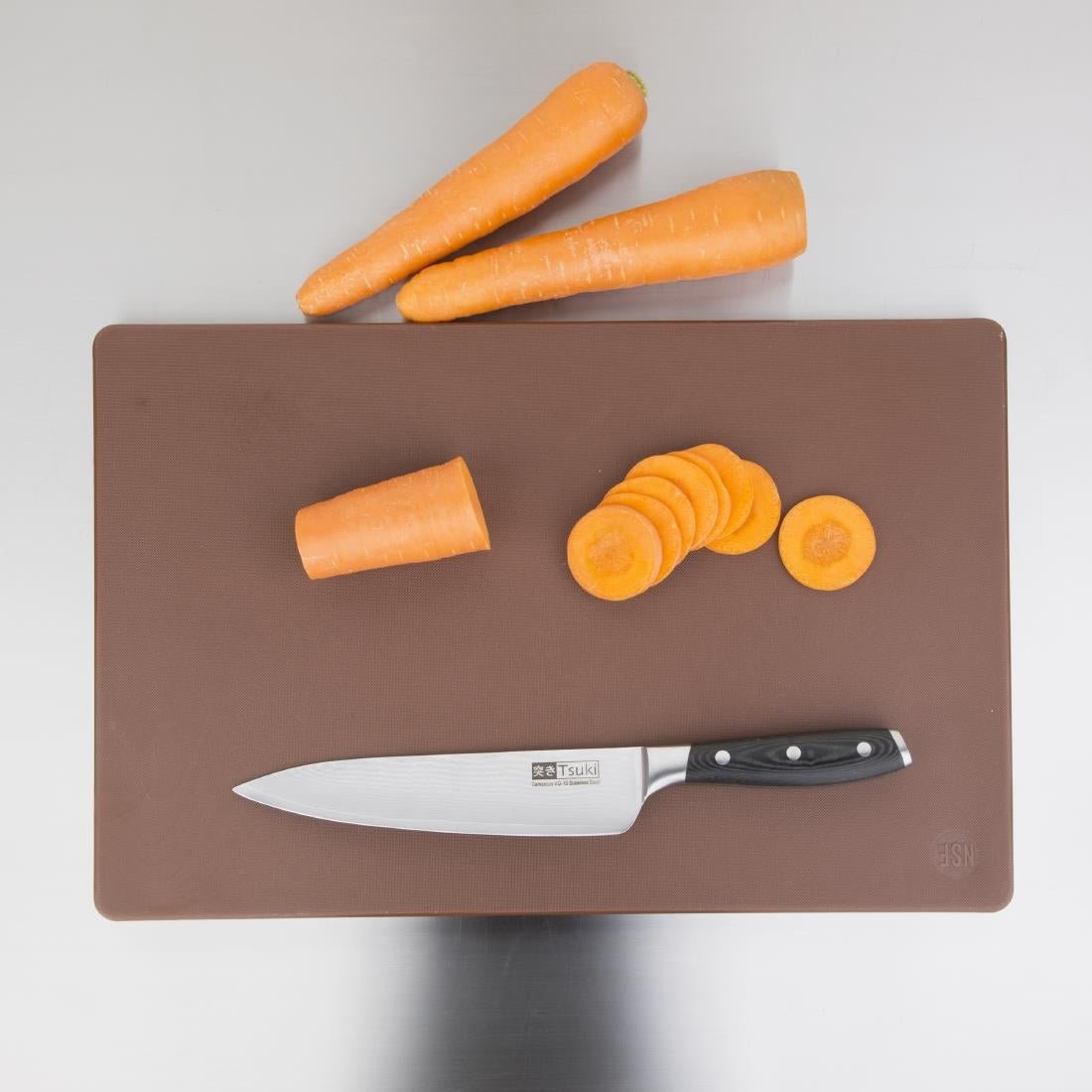 Hygiplas Thick Low Density Brown Chopping Board 450x300x20mm - DM003  Hygiplas   