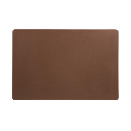 Hygiplas Thick Low Density Brown Chopping Board 450x300x20mm - DM003  Hygiplas   