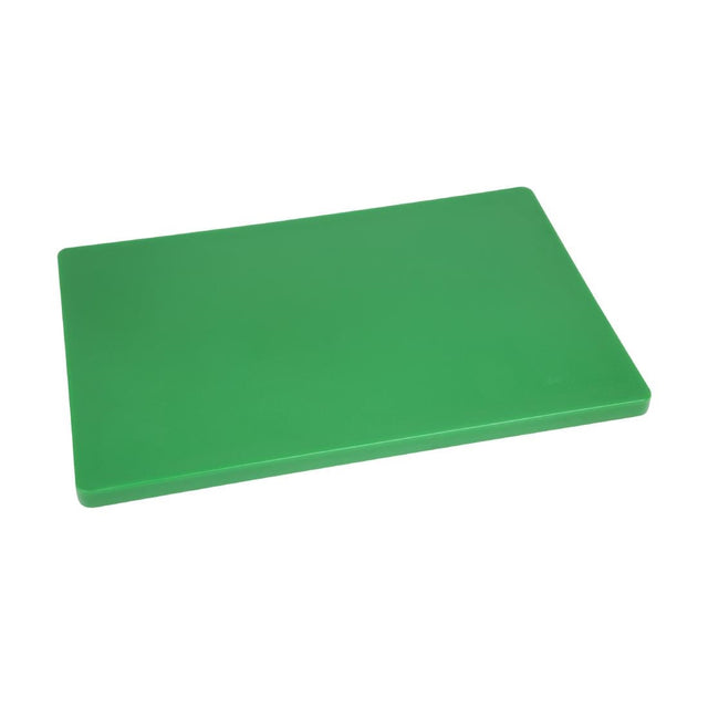 Hygiplas Thick Low Density Green Chopping Board 450x300x20mm - DM006  Hygiplas   