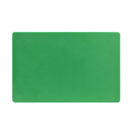 Hygiplas Thick Low Density Green Chopping Board 450x300x20mm - DM006  Hygiplas   