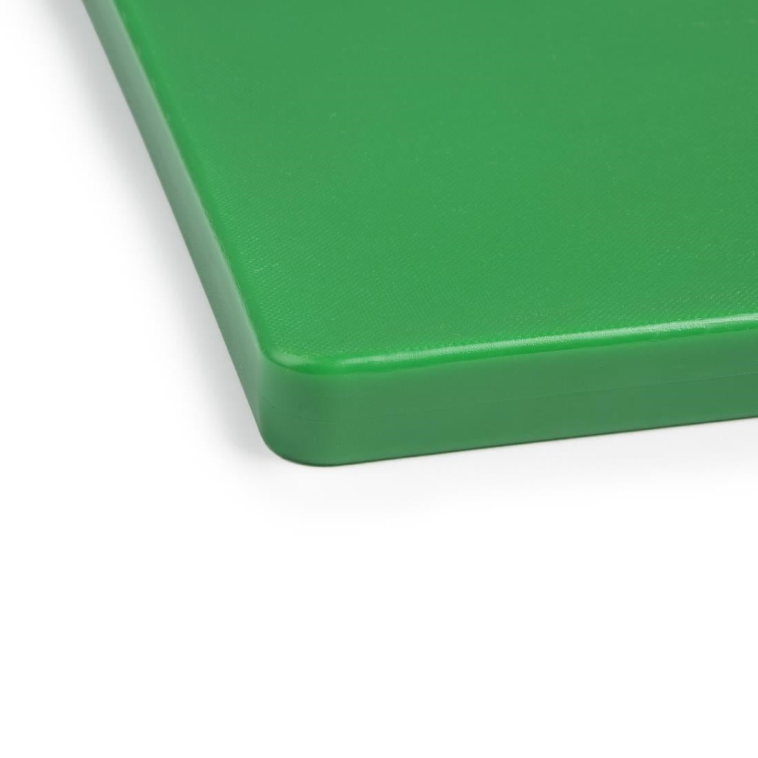 Hygiplas Thick Low Density Green Chopping Board 450x300x20mm - DM006  Hygiplas   