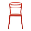 Newquay Ocean Plastic Outdoor Chair in Red (Pack of 4) - DM087 Plastic Chairs Everyday   