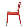 Newquay Ocean Plastic Outdoor Chair in Red (Pack of 4) - DM087 Plastic Chairs Everyday   