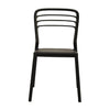 Newquay Ocean Plastic Outdoor Chair in Black (Pack of 4) - DM088 Plastic Chairs Everyday   