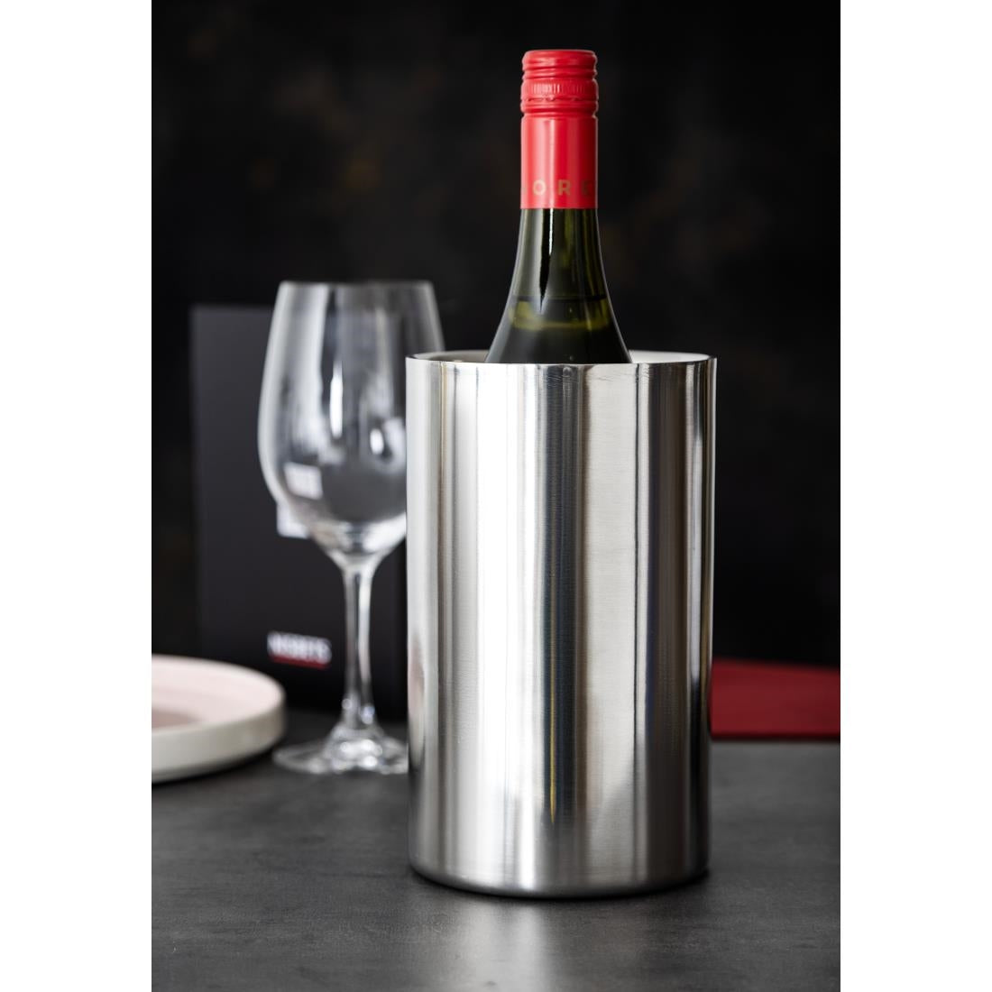 Olympia Polished Stainless Steel Wine And Champagne Cooler - DM118  Olympia   