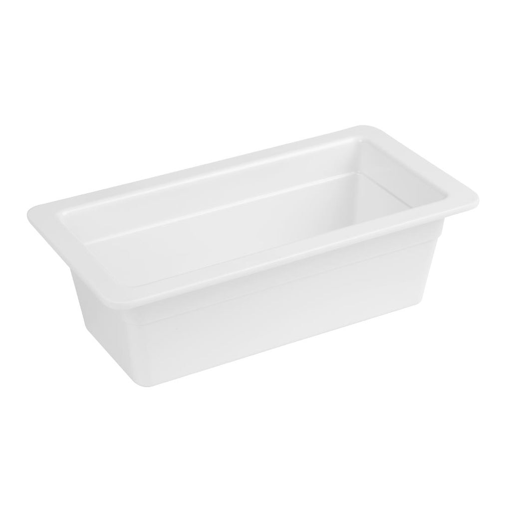 Olympia Kristallon Melamine 1/3 Gastronorm Dish 100mm - DM154  Olympia   