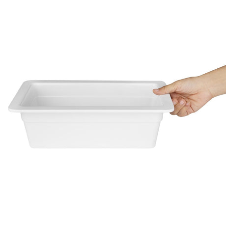 Olympia Kristallon Melamine 1/3 Gastronorm Dish 100mm - DM154  Olympia   