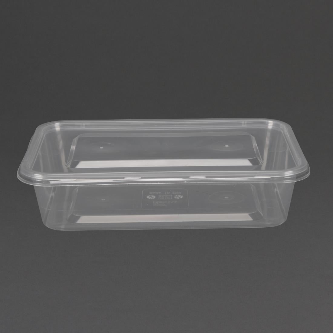 Fiesta Plastic Microwavable Containers With Lid Small 500ml (Pack of 250) - DM181 Takeaway Food Containers Fiesta   
