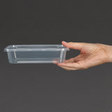 Fiesta Plastic Microwavable Containers With Lid Small 500ml (Pack of 250) - DM181 Takeaway Food Containers Fiesta   