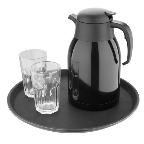 Olympia Vacuum Jug Black 2Ltr - DM184  Olympia   