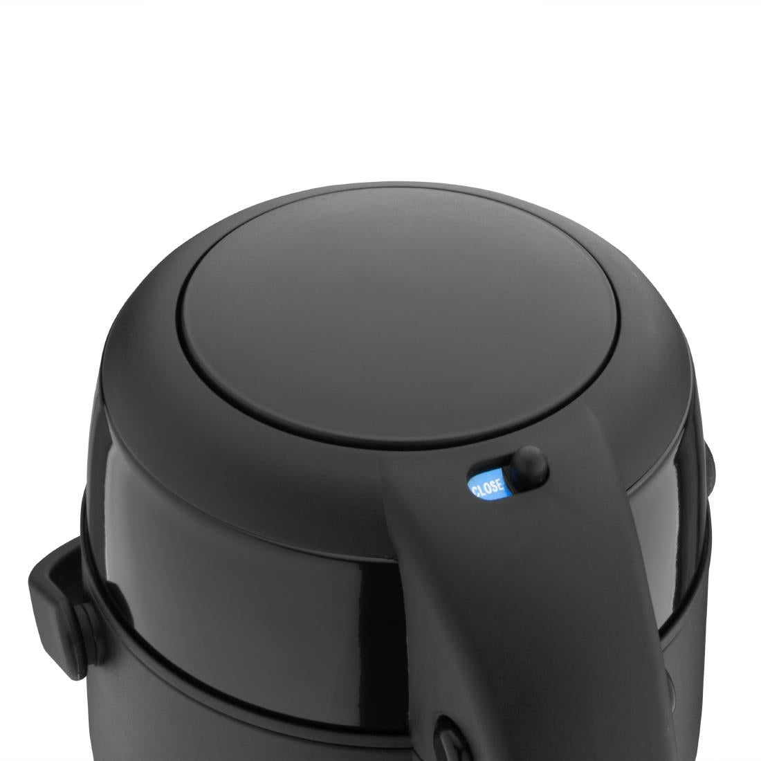 Olympia Pump Action Stainless Steel Double Wall Airpot Black - DM186  Olympia   