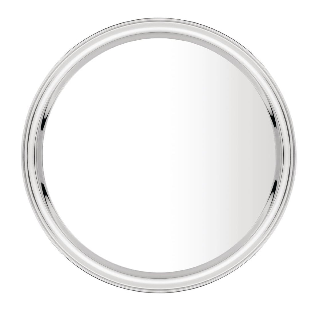 Olympia Stainless Steel Round Service Tray 355mm - DM193  Olympia   